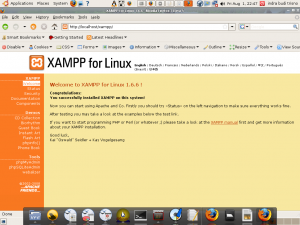 xampp web server yang sukses diinstall